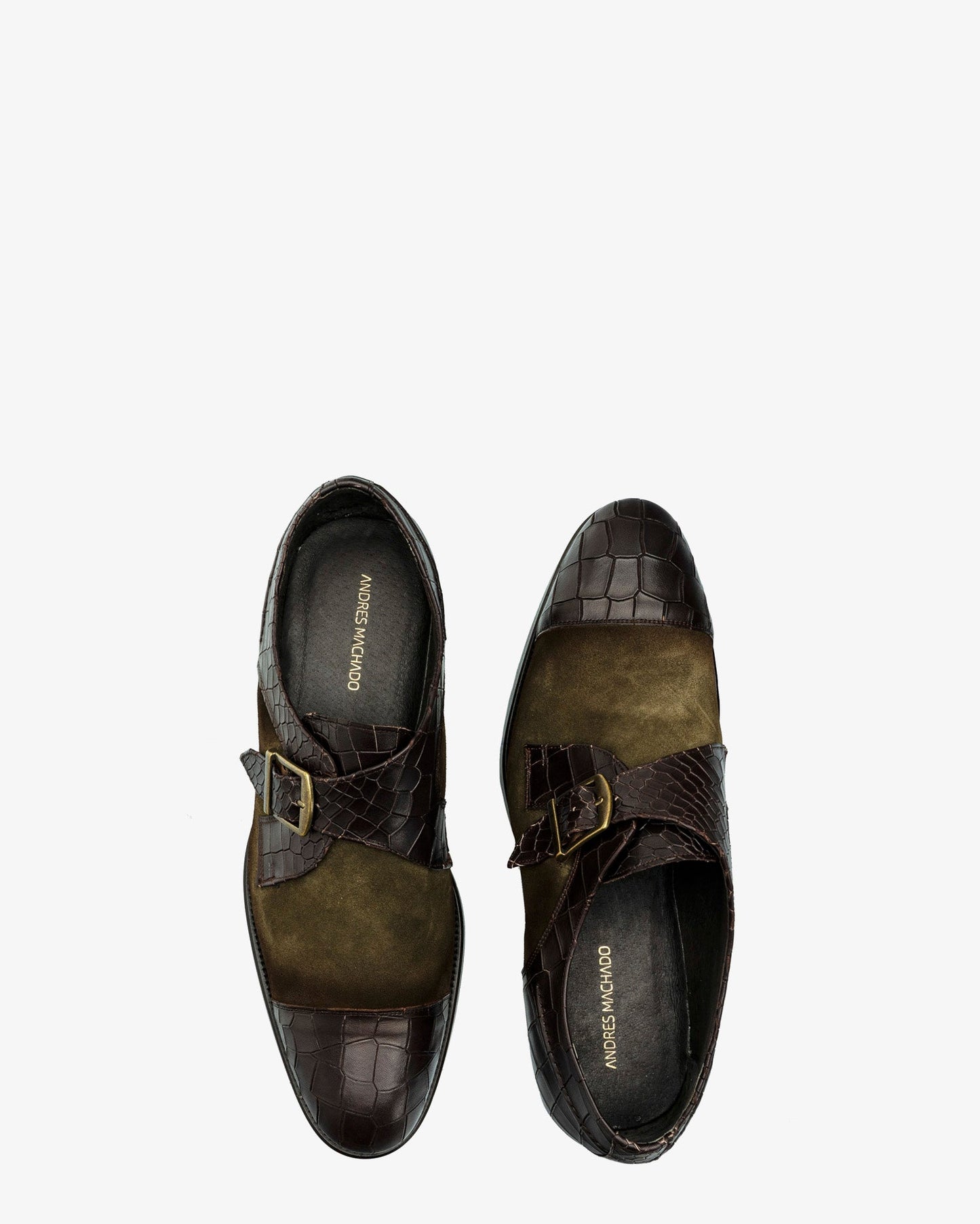Monk shoe, brown coconut suede