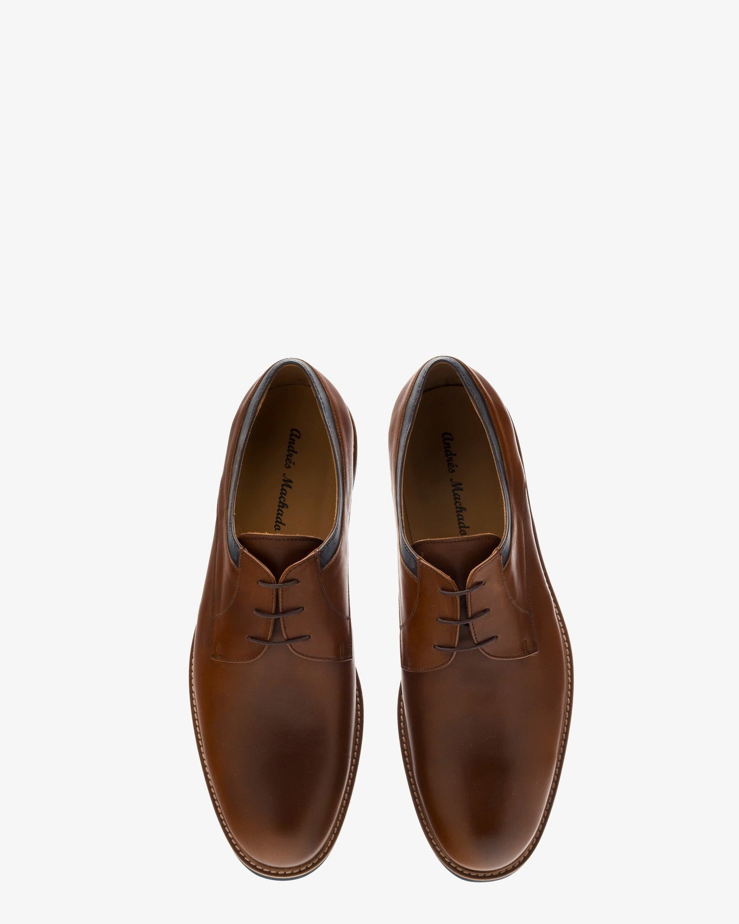 Zapatos estilo blucher en marron