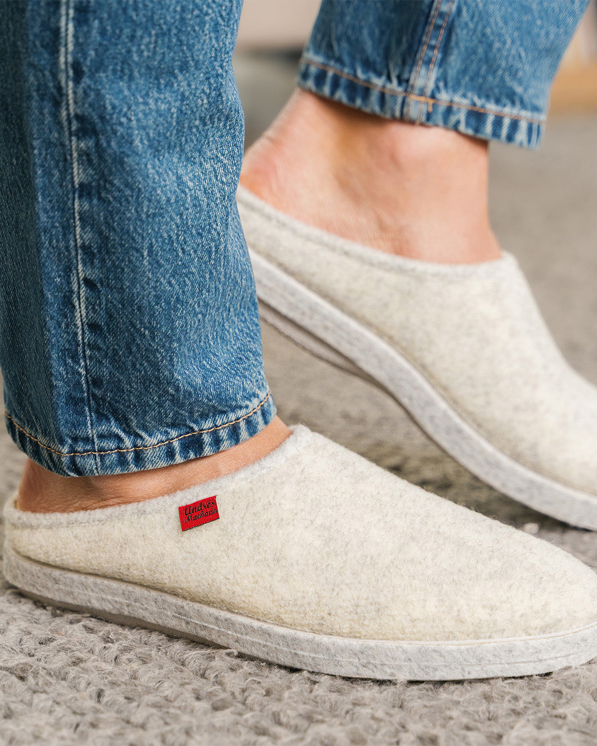 white alpine shoes