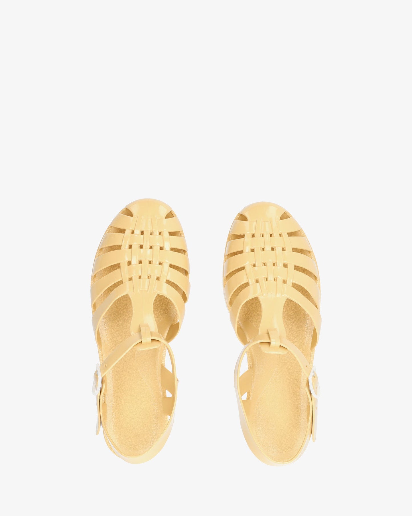 Beige jelly sandals