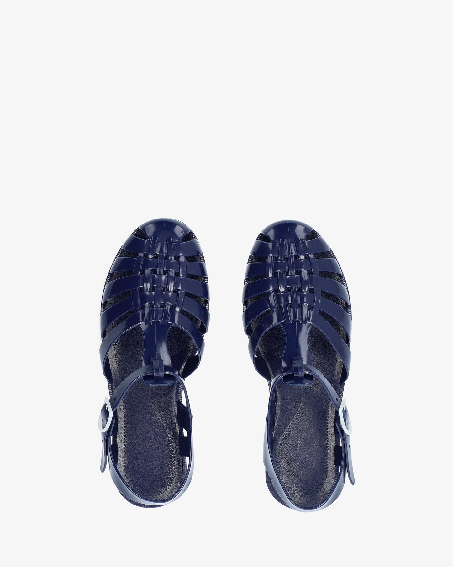 Navy jelly sandal