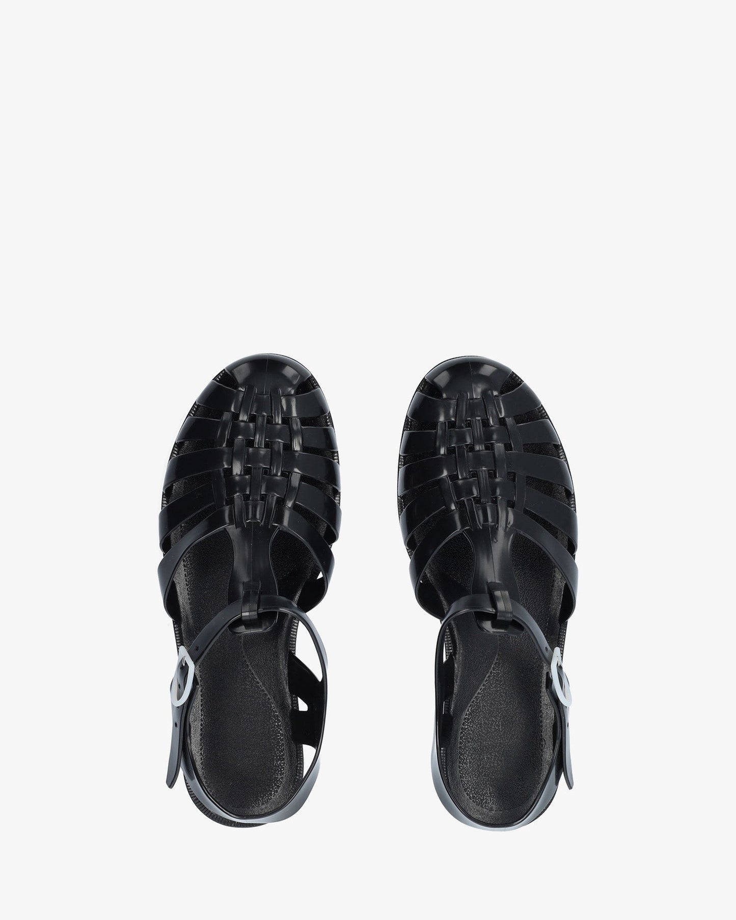 Black jelly sandal