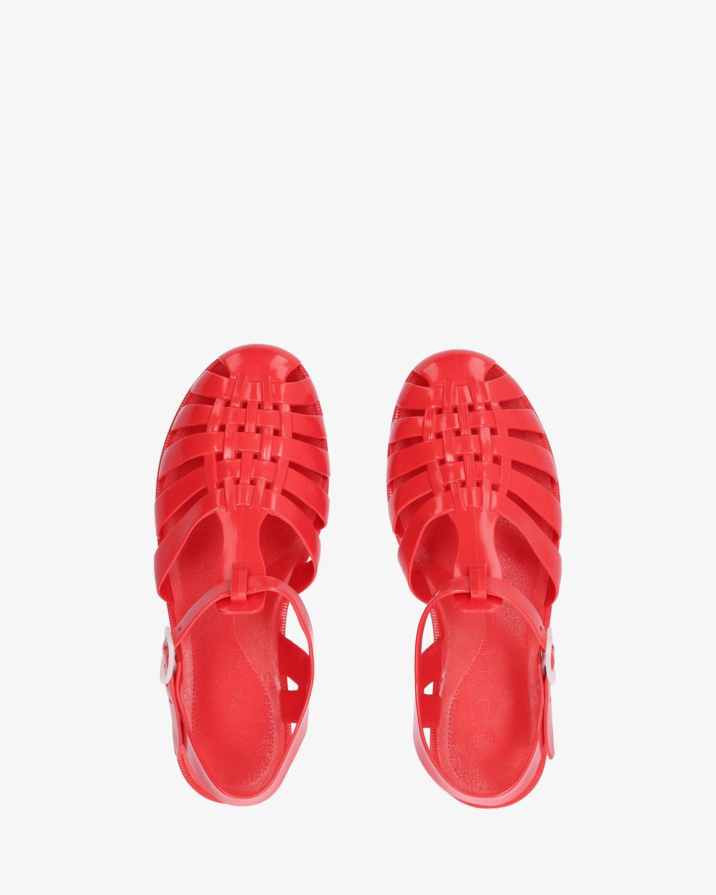 Sandalia cangrejera rojo