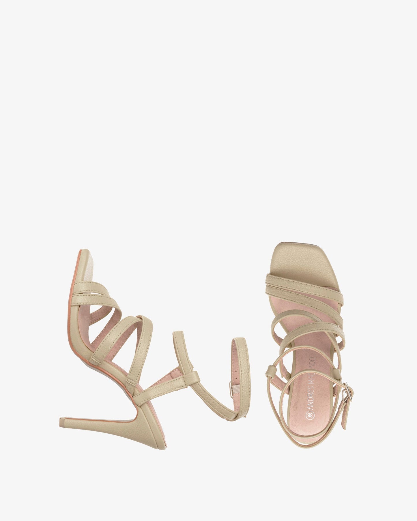 Sandalia tiras en soft beige