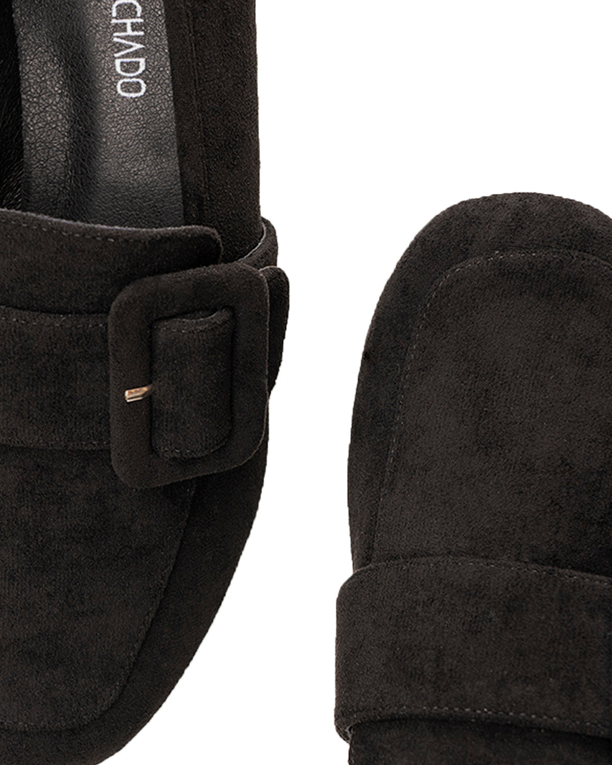 Mocasín hebilla ante negro