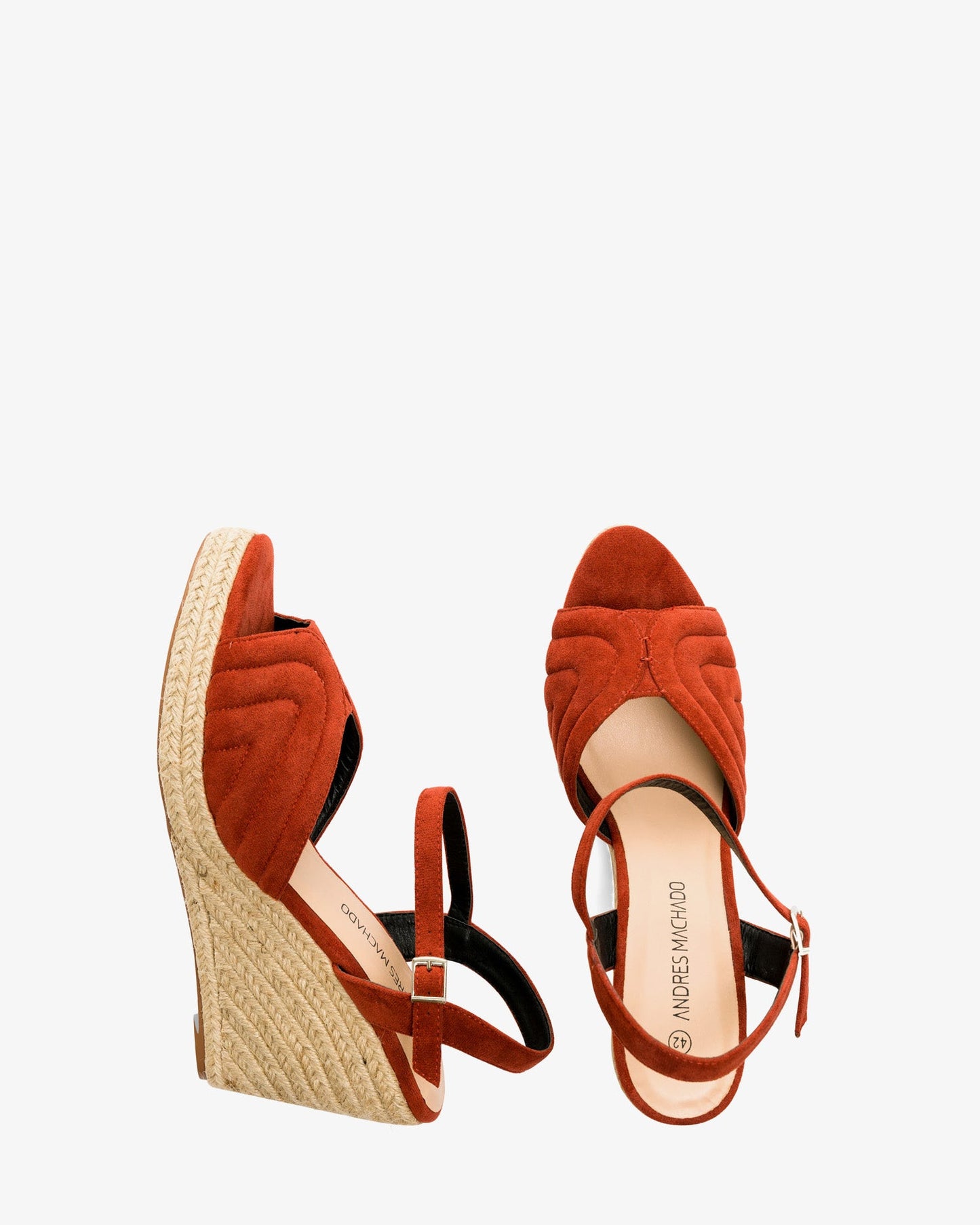 Alpargatas en símil ante teja con cuña en yute