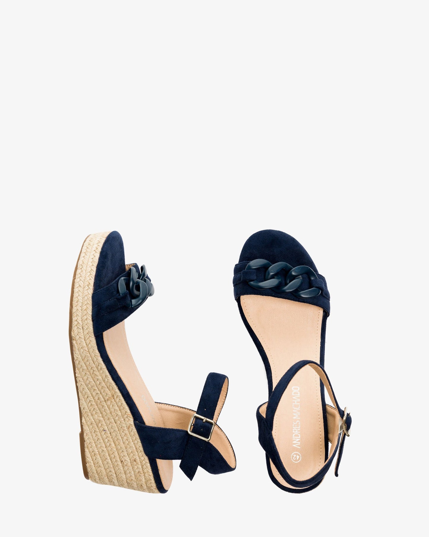 Alpargatas en símil ante marino con cuña en yute