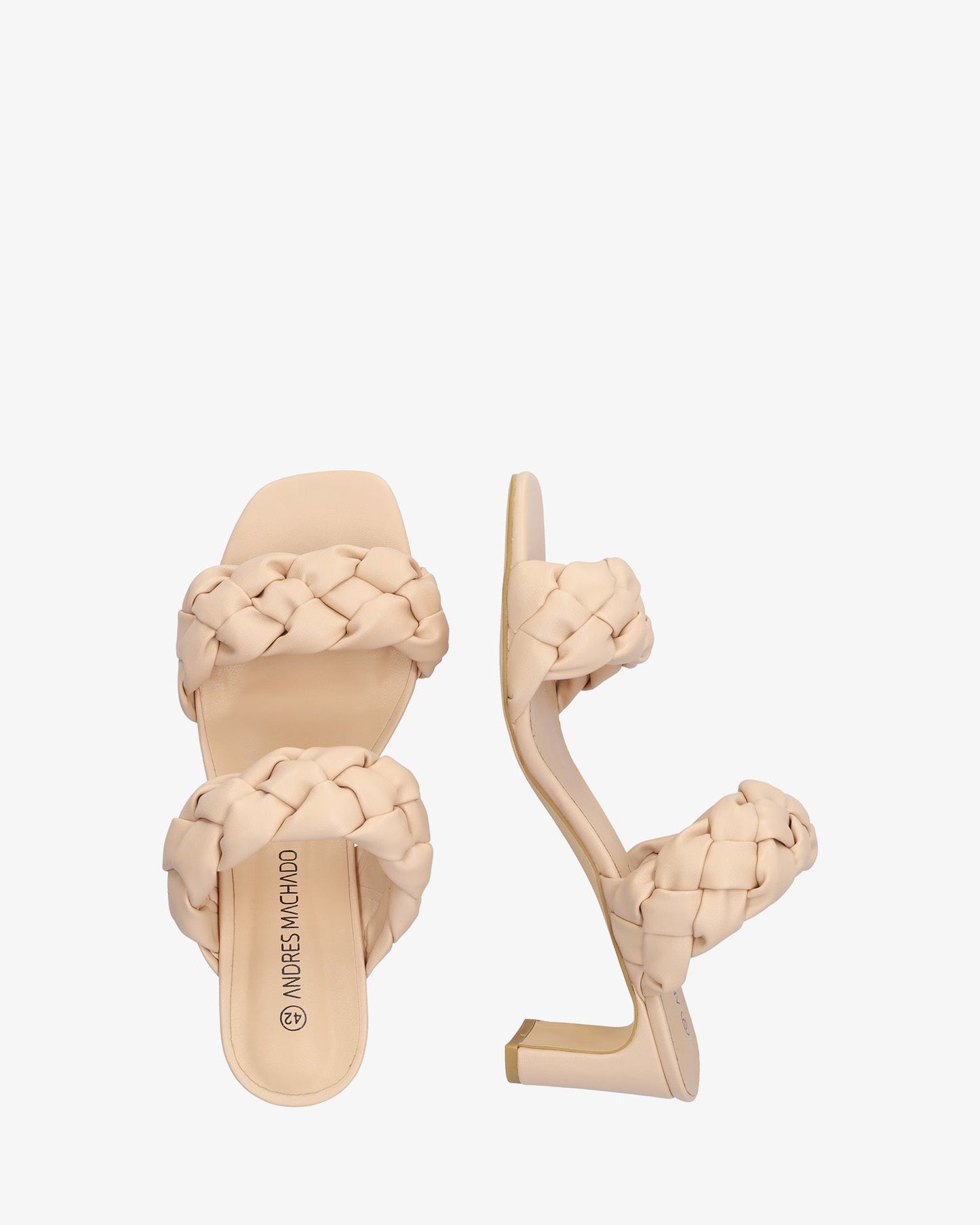 Mule en soft maquillaje con tacón semi-cuadrado