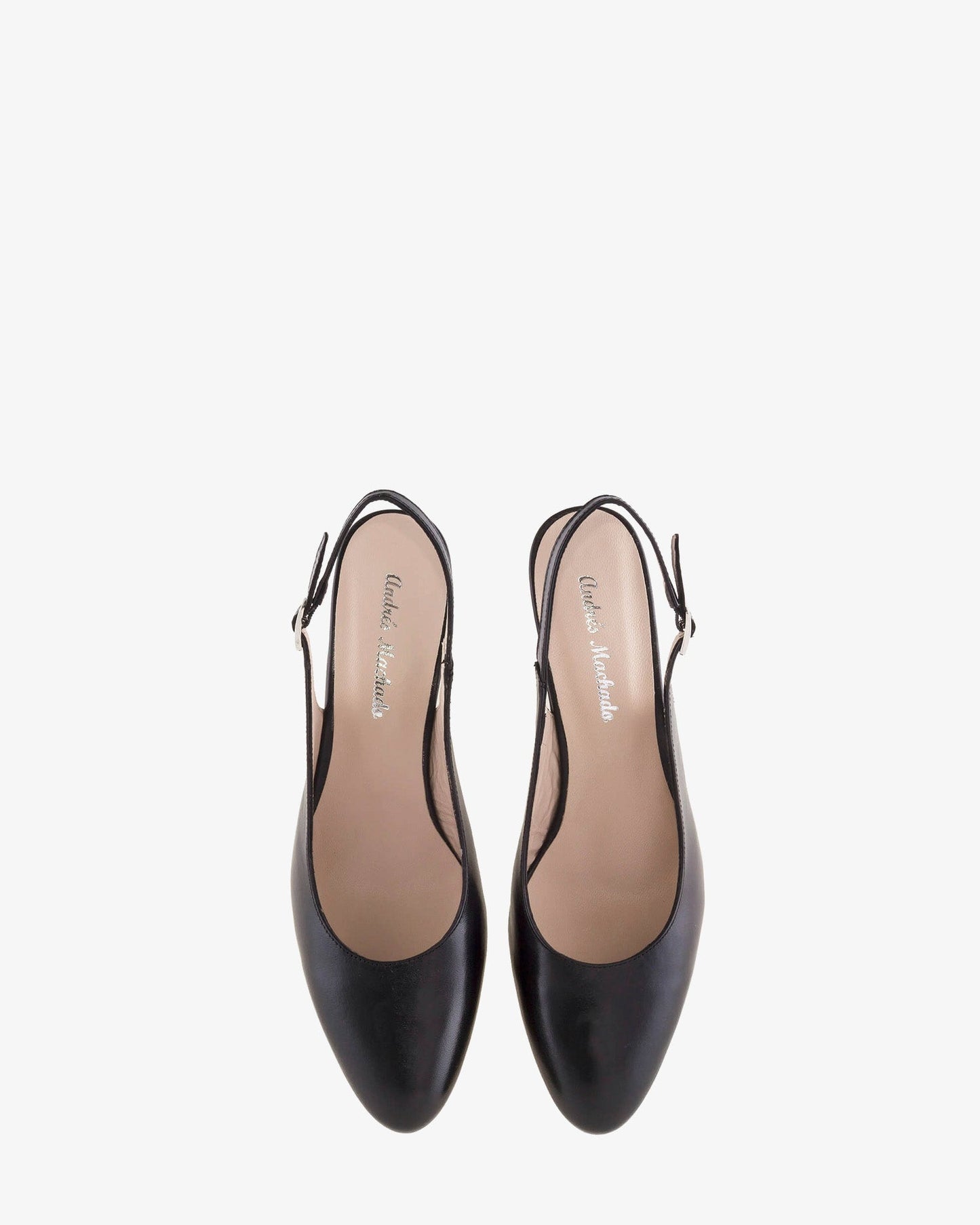 slingback pump in black nappa leather