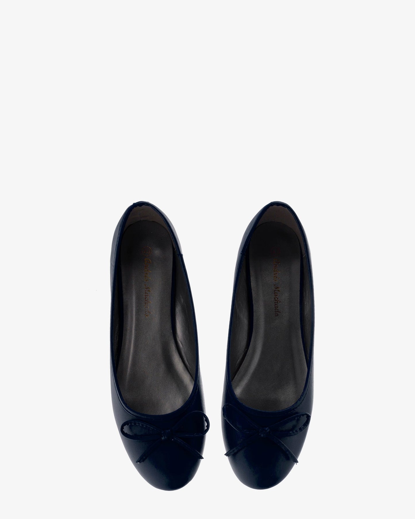 Classic soft navy blue ballerina flats