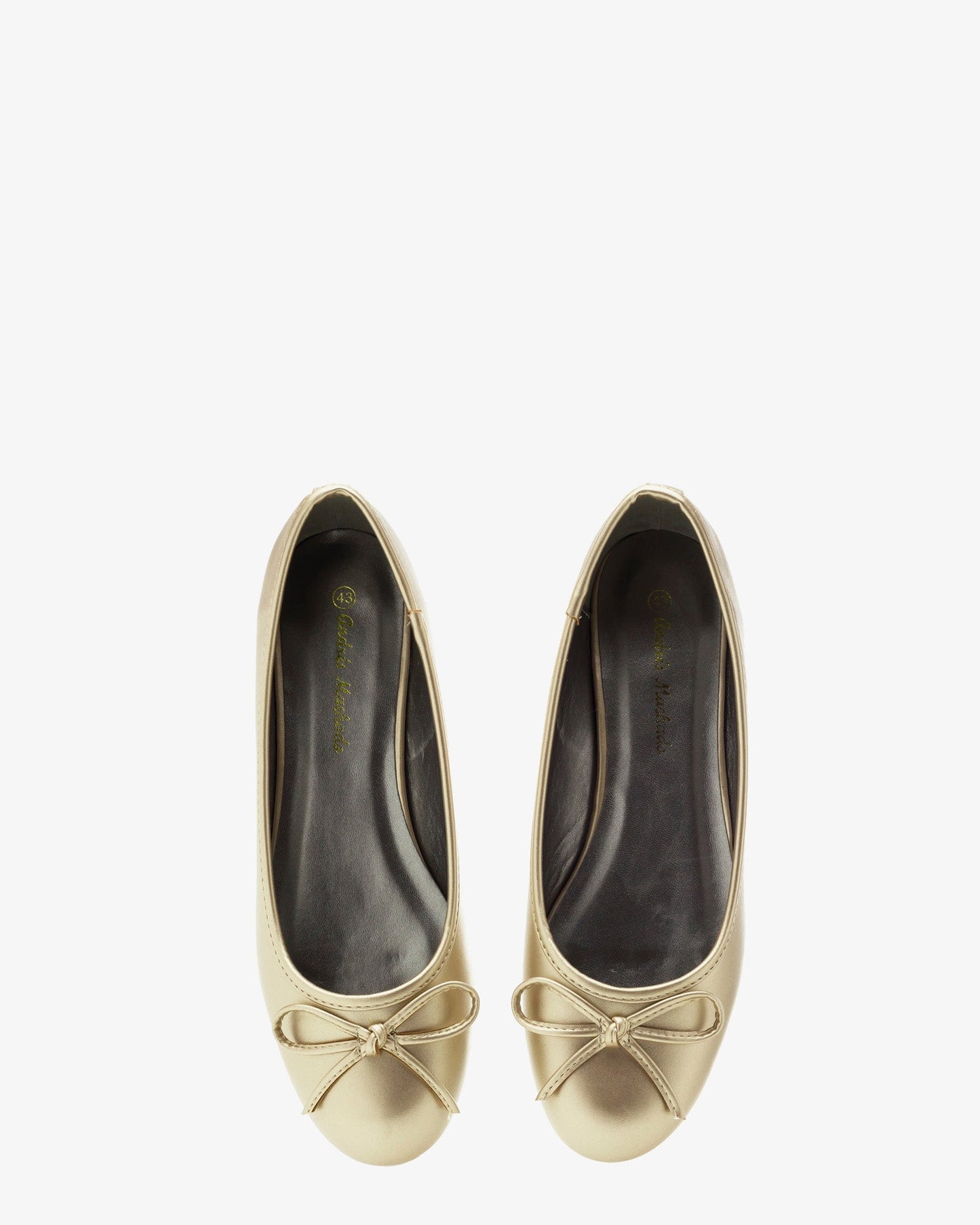 Classic soft gold ballerina flats