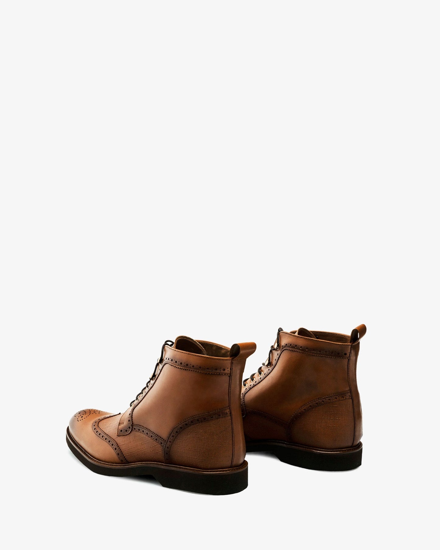 Botín en piel de color marrón