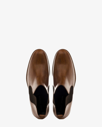 Botin chelsea en cuero