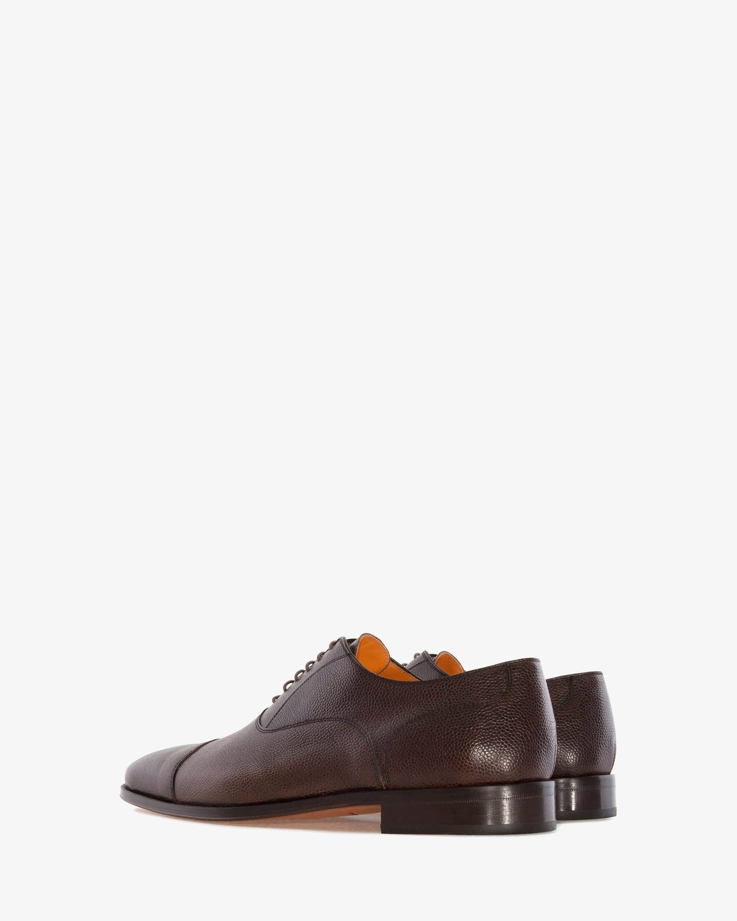 Zapatos estilo oxford en piel marrón