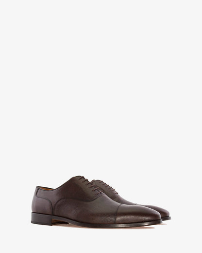 Zapatos estilo oxford en piel marrón
