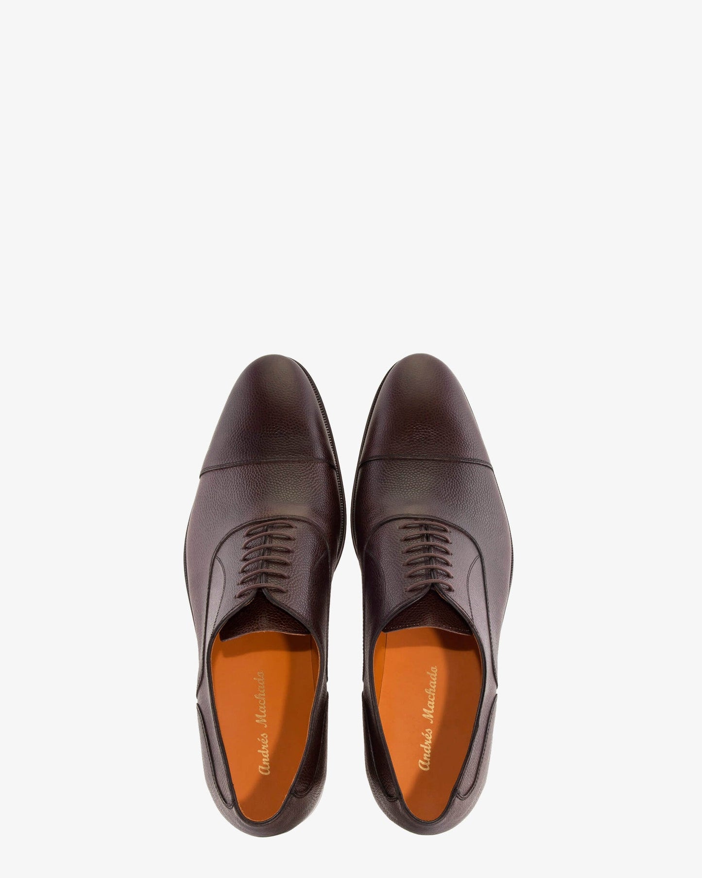 Zapatos estilo oxford en piel marrón