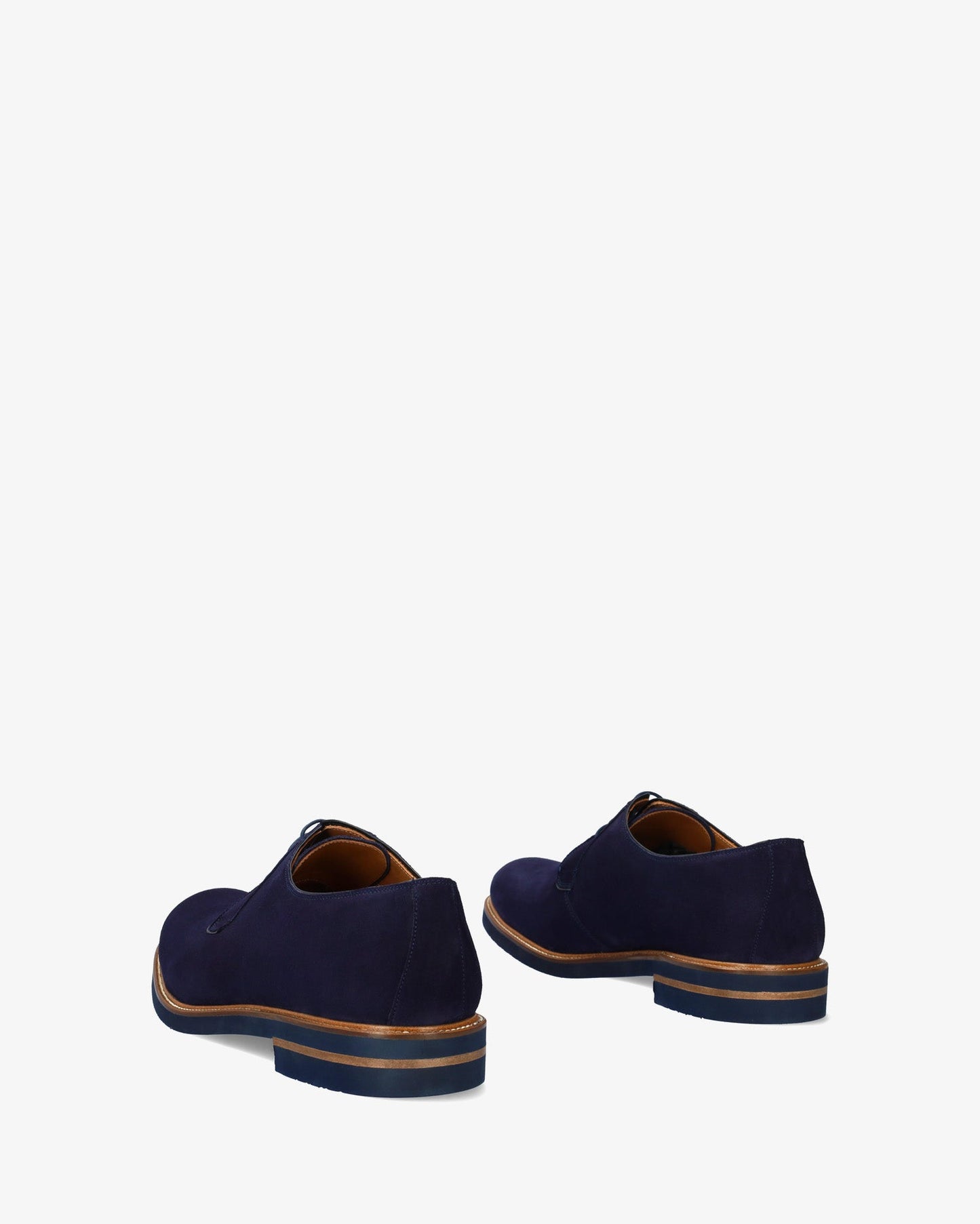 Zapatos oxford serraje azul