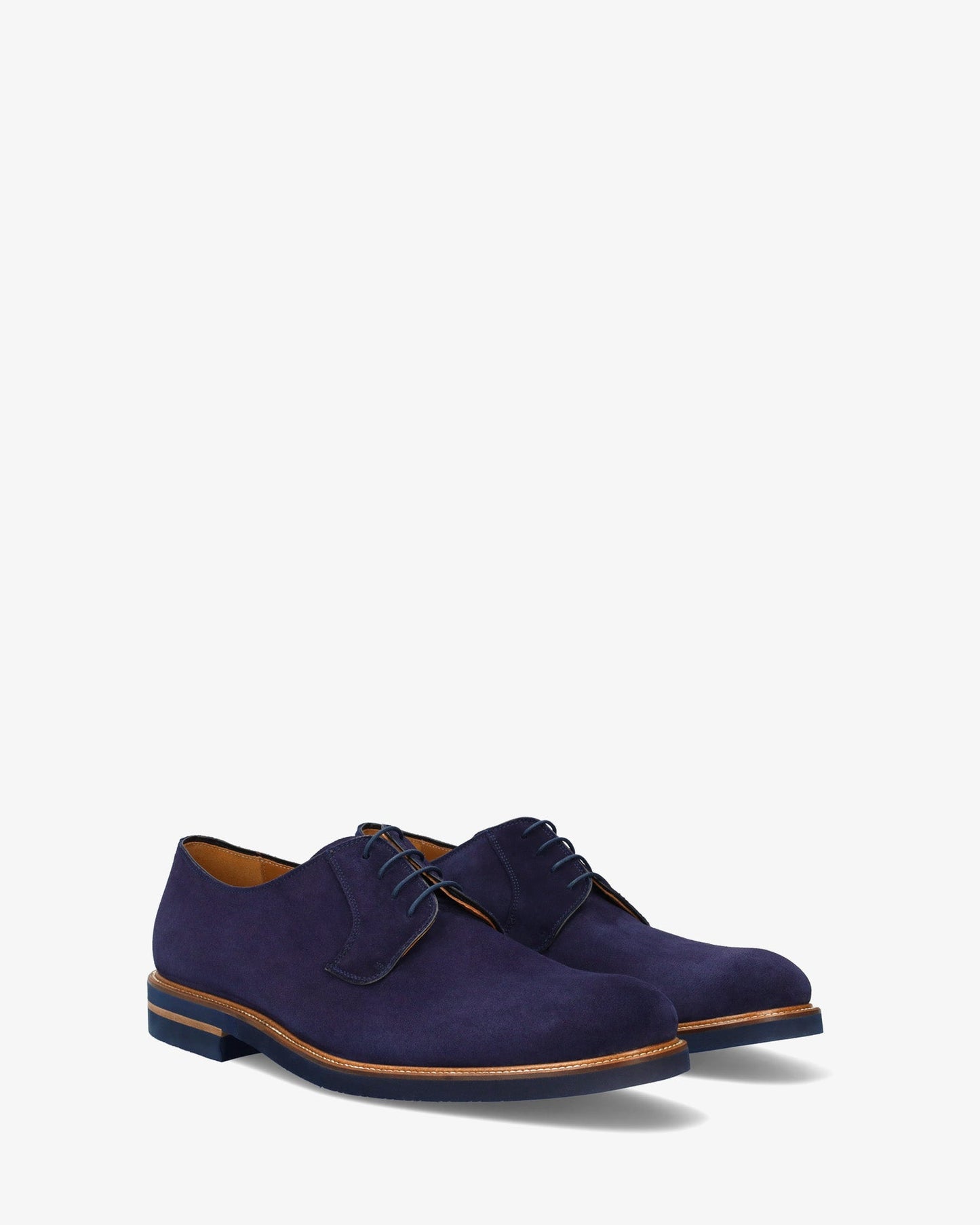 Zapatos oxford serraje azul