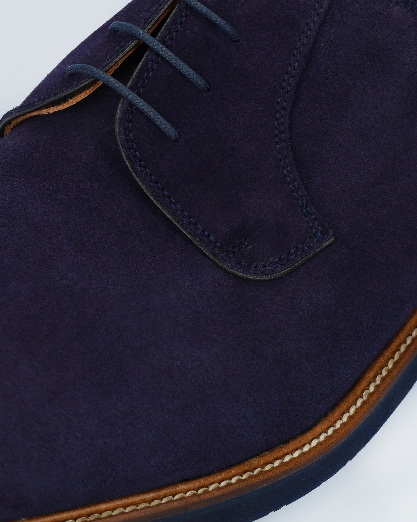 Zapatos oxford serraje azul