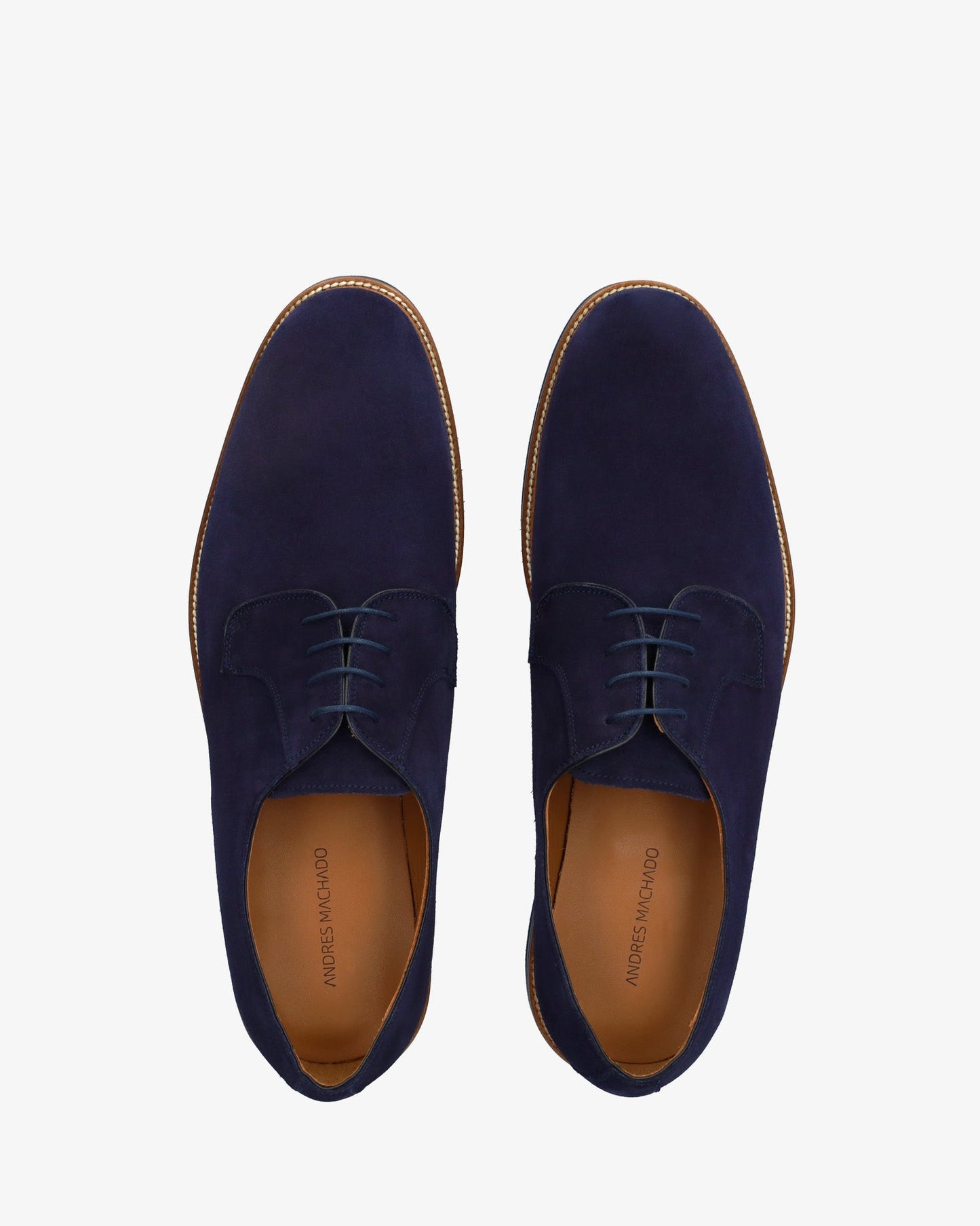 Zapatos oxford serraje azul
