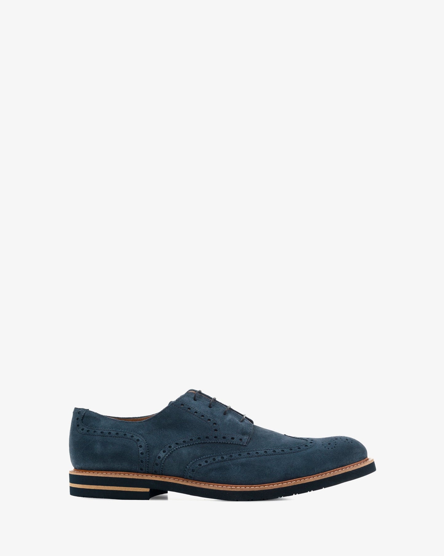 Zapatos estilo oxford serraje azul