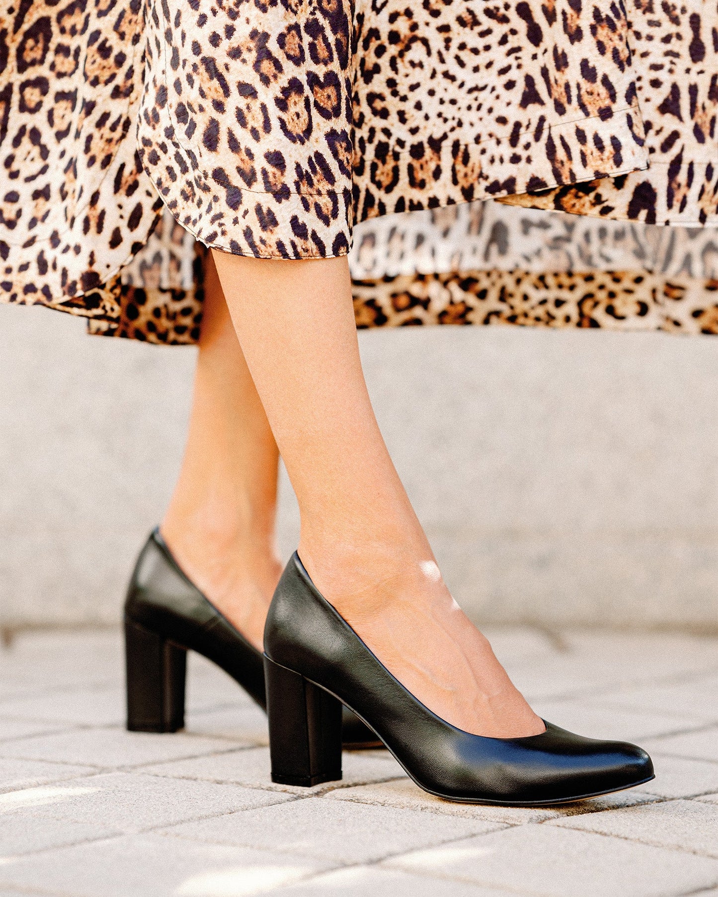 Salón piel azul marino