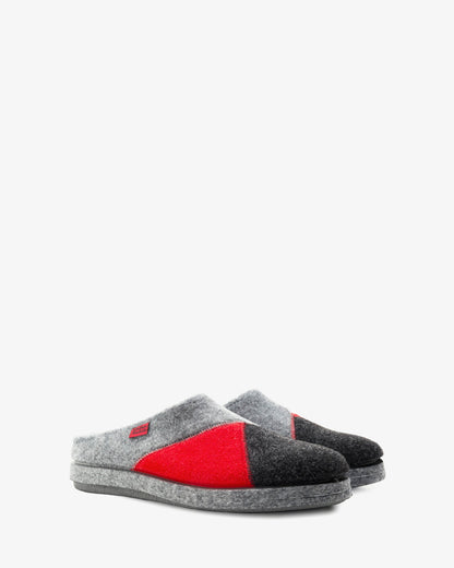 Multi-color alpine shoes grey red