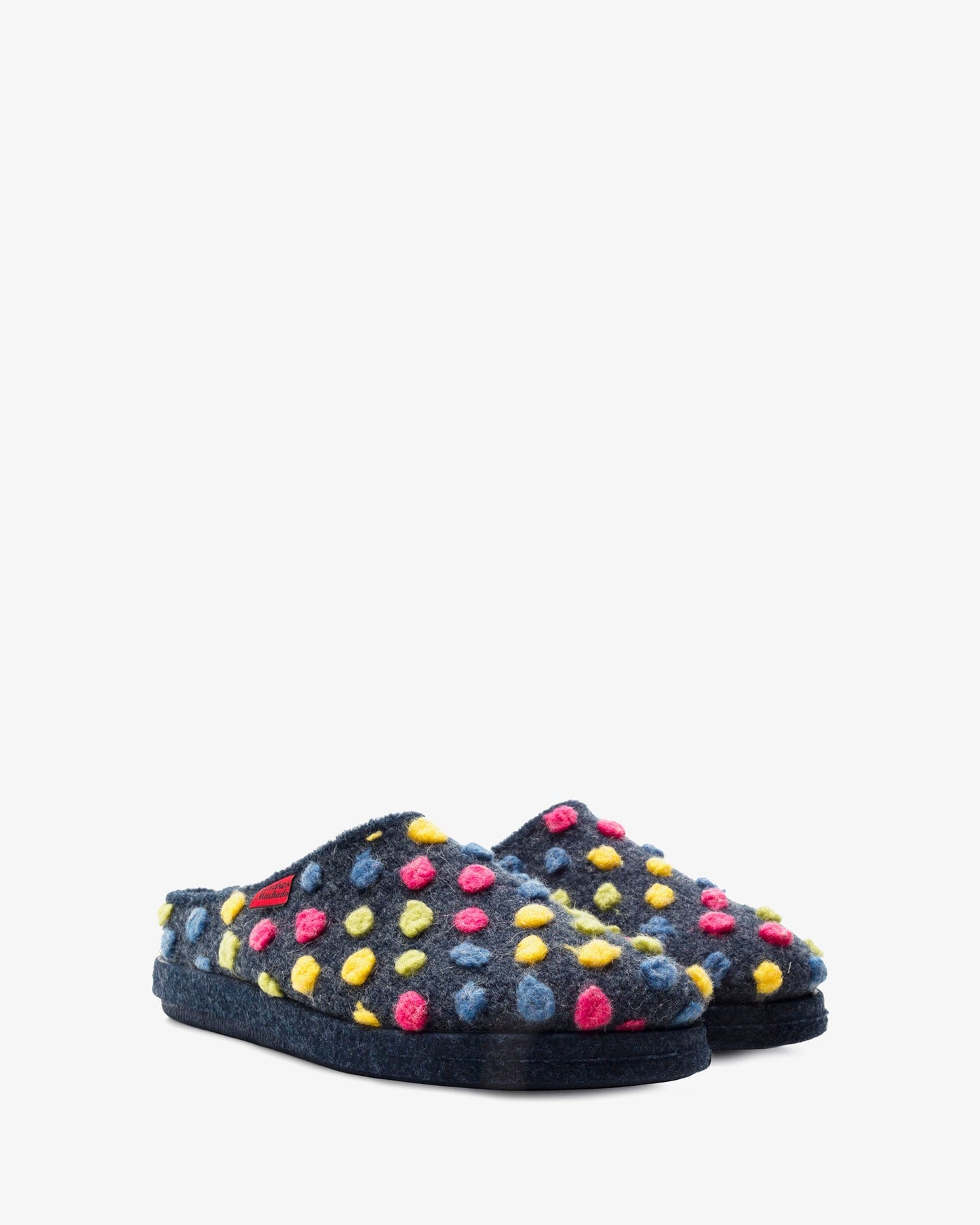 Zapatillas alpinas de puntos multicolor