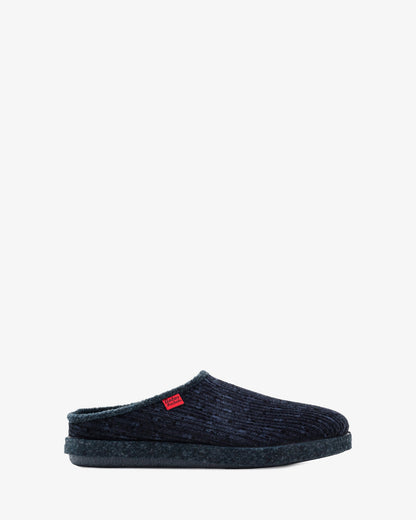 Blue corduroy alpine shoes