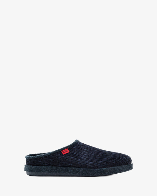 Blue corduroy alpine shoes