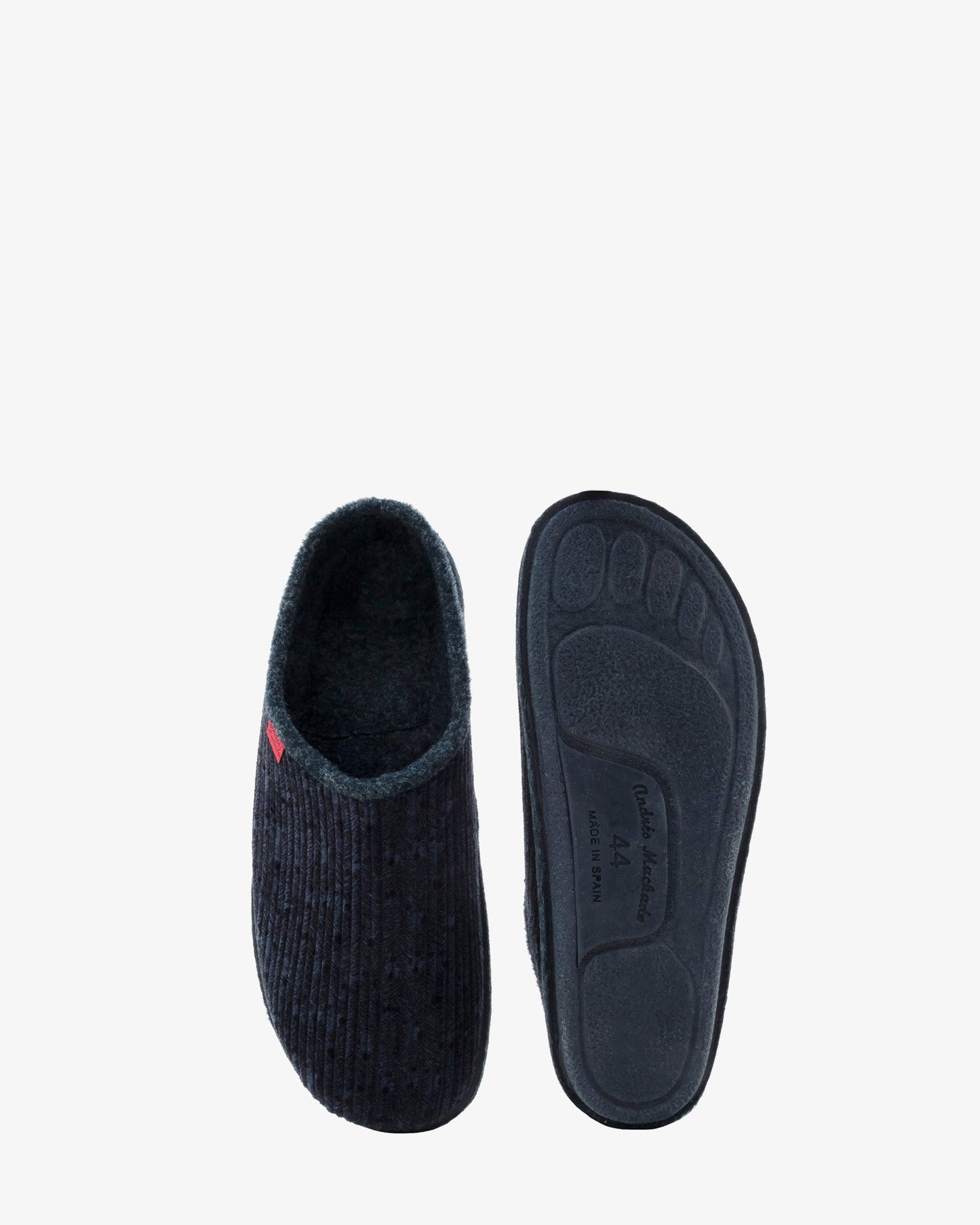 Blue corduroy alpine shoes