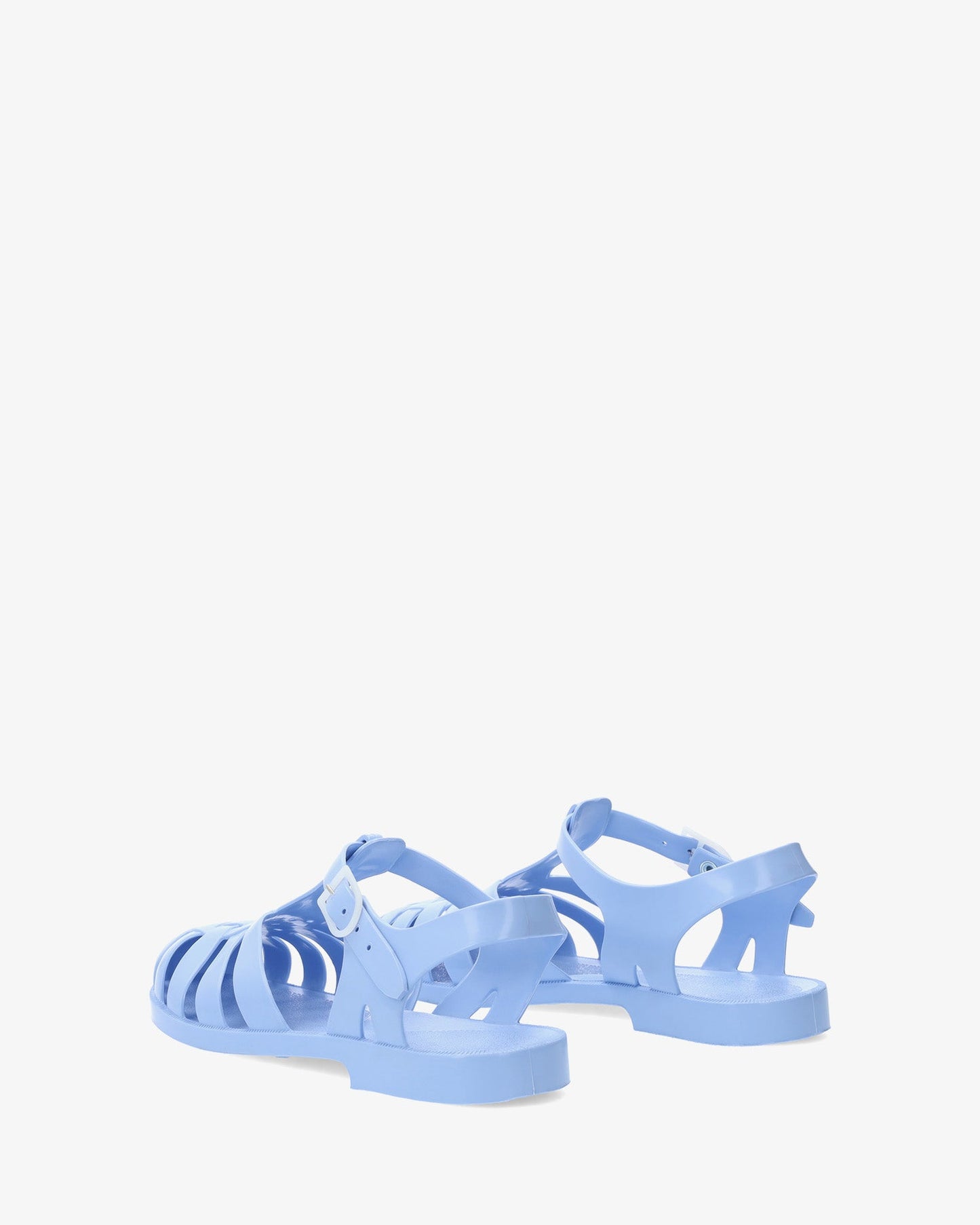 Sandalia cangrejera azul pastel