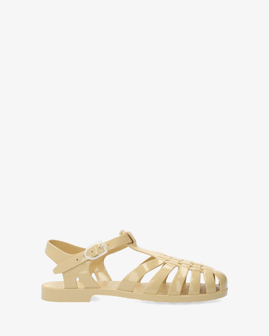 Beige jelly sandals