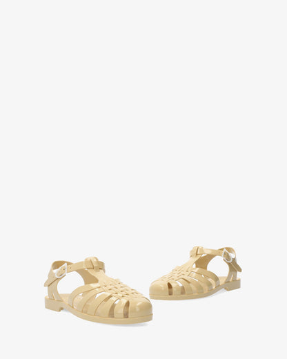 Sandalias cangrejeras beige