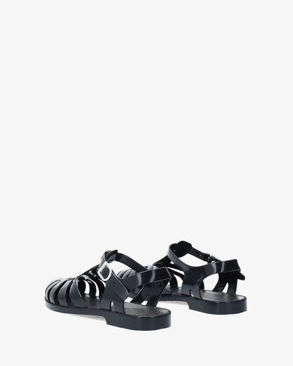 Sandalia cangrejera negra