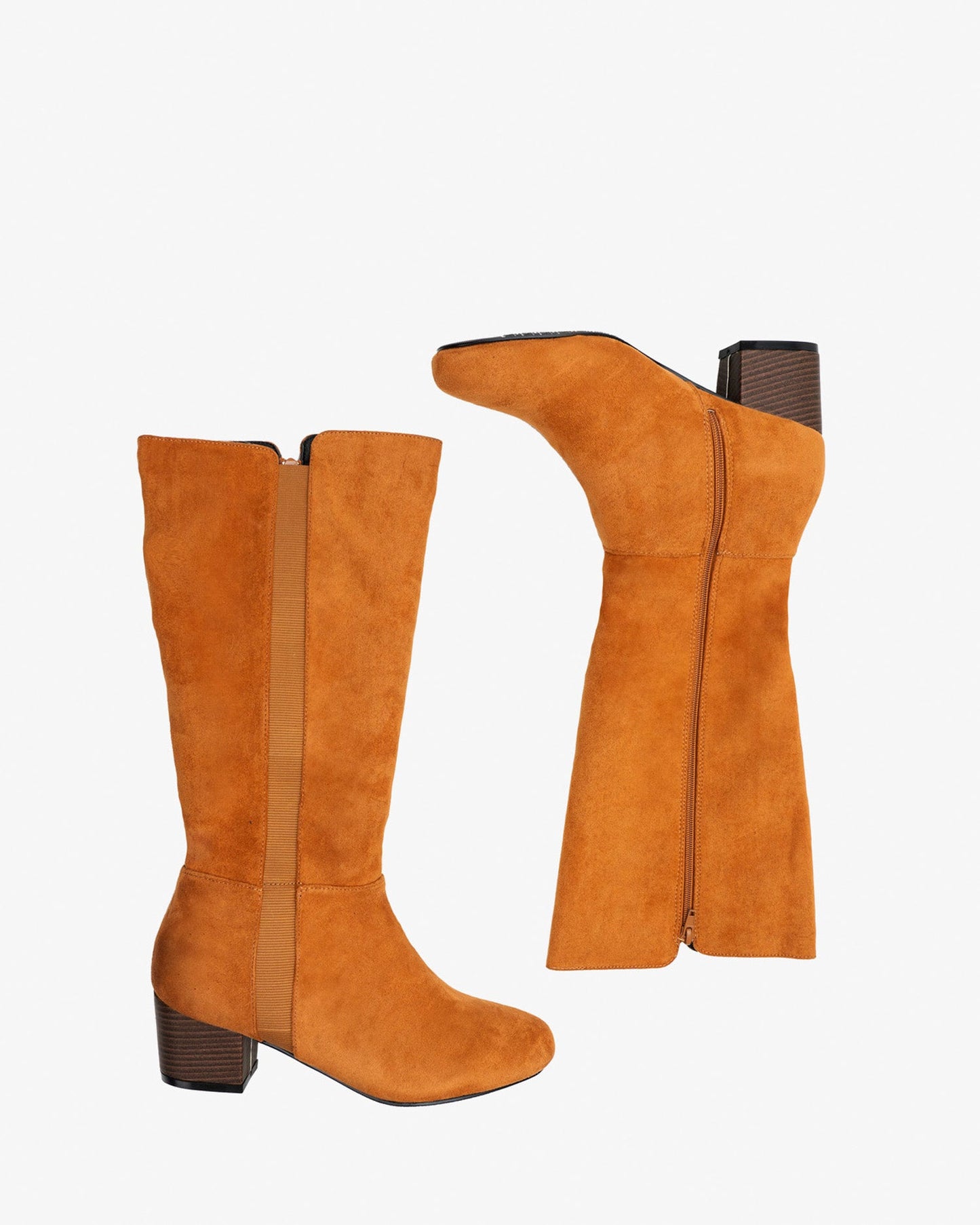 Bota alta en simil ante camel