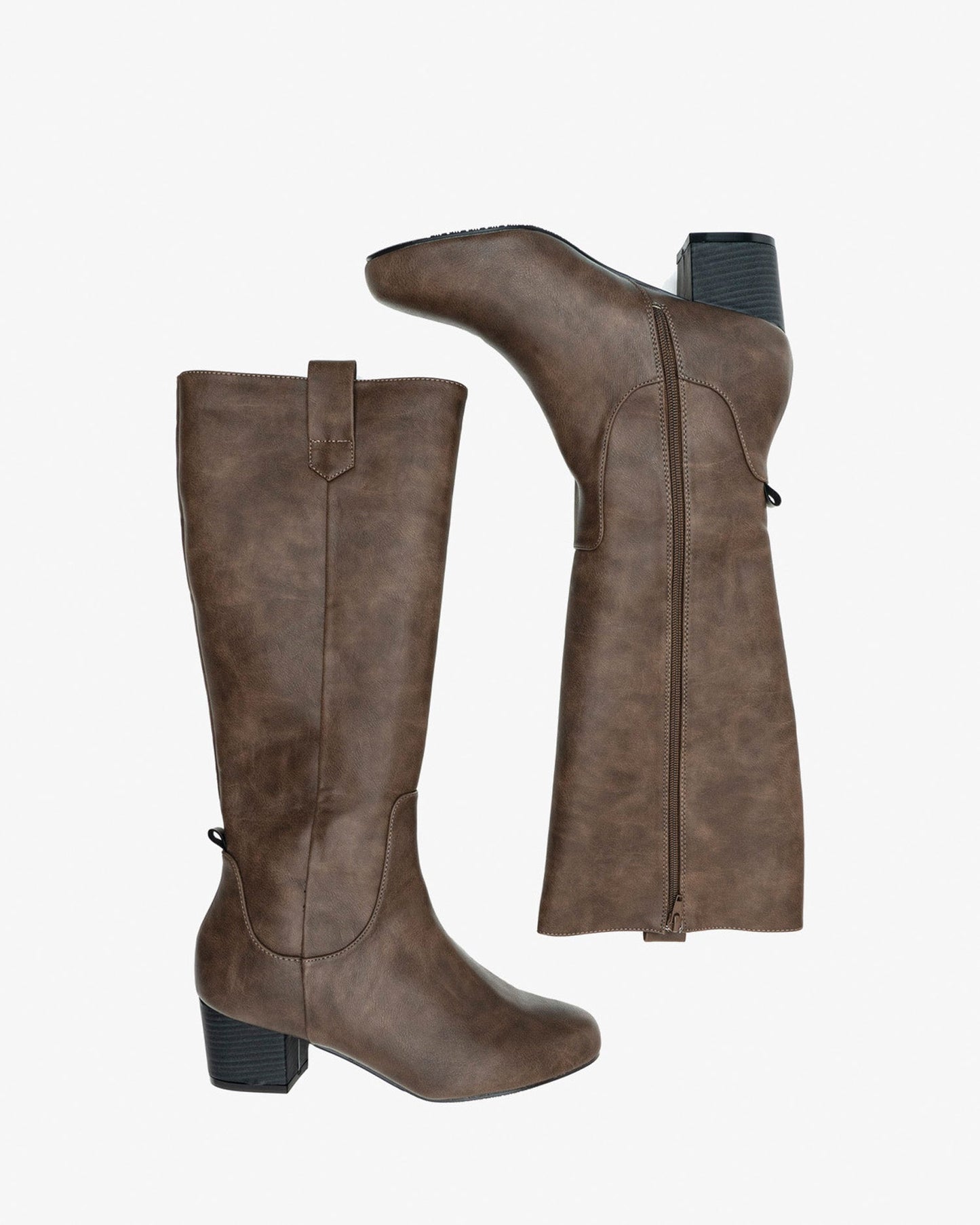 Bota alta en soft siena