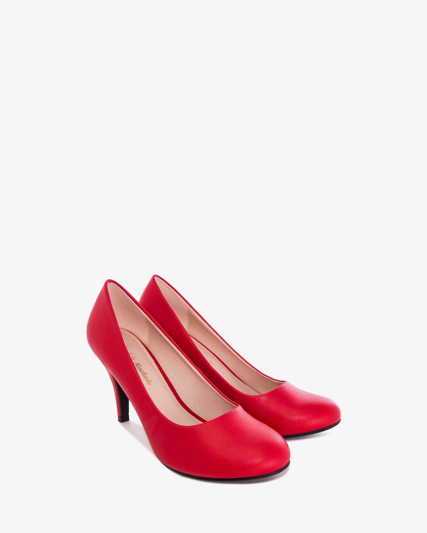 Zapatos de salón retro en soft rojo