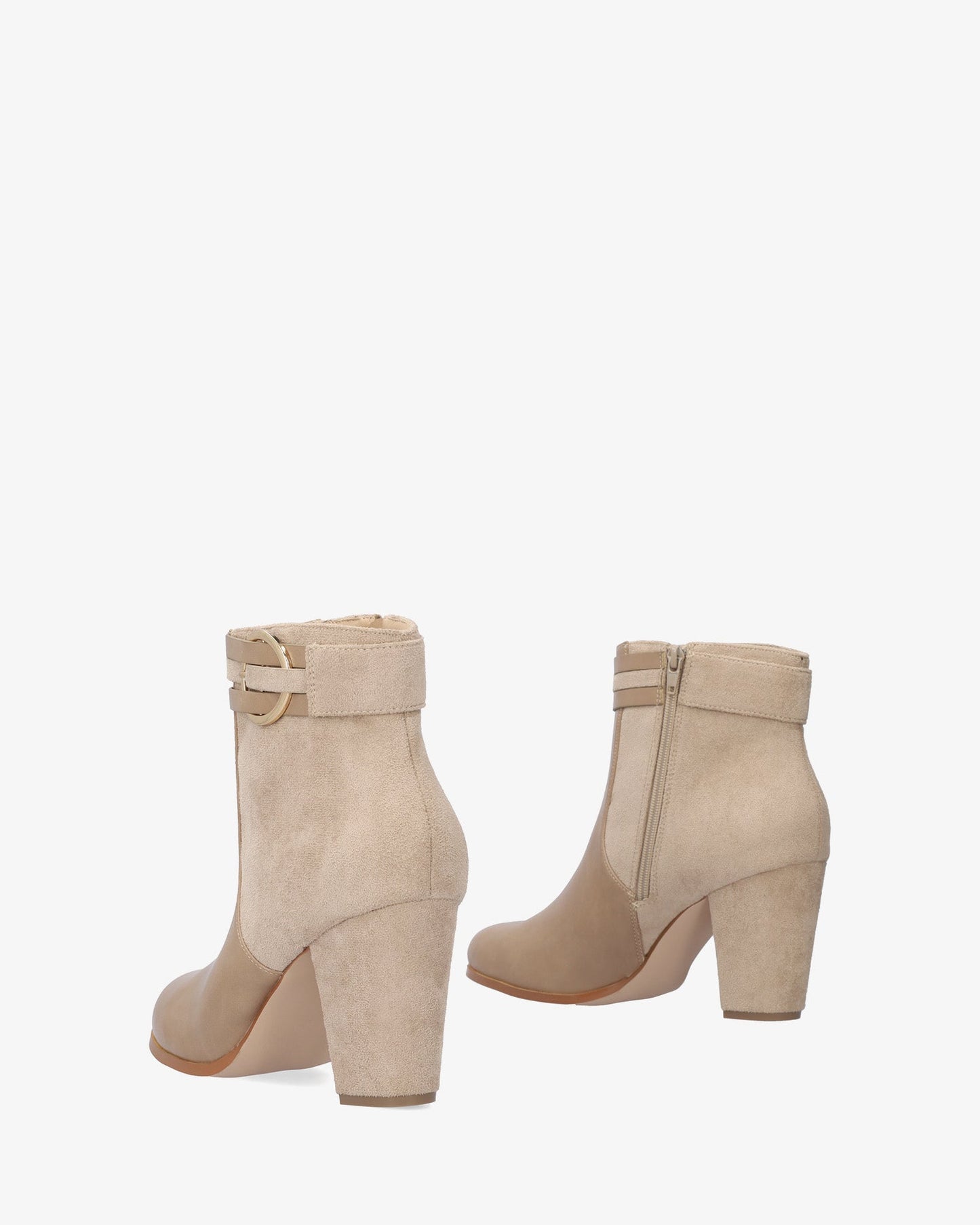 Beige ankle boots
