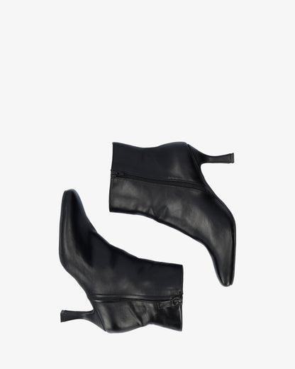 Soft black ankle boot