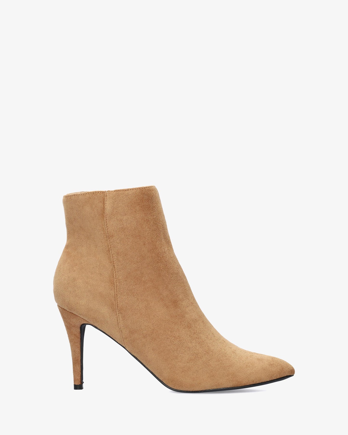 Botín tacón símil ante marrón