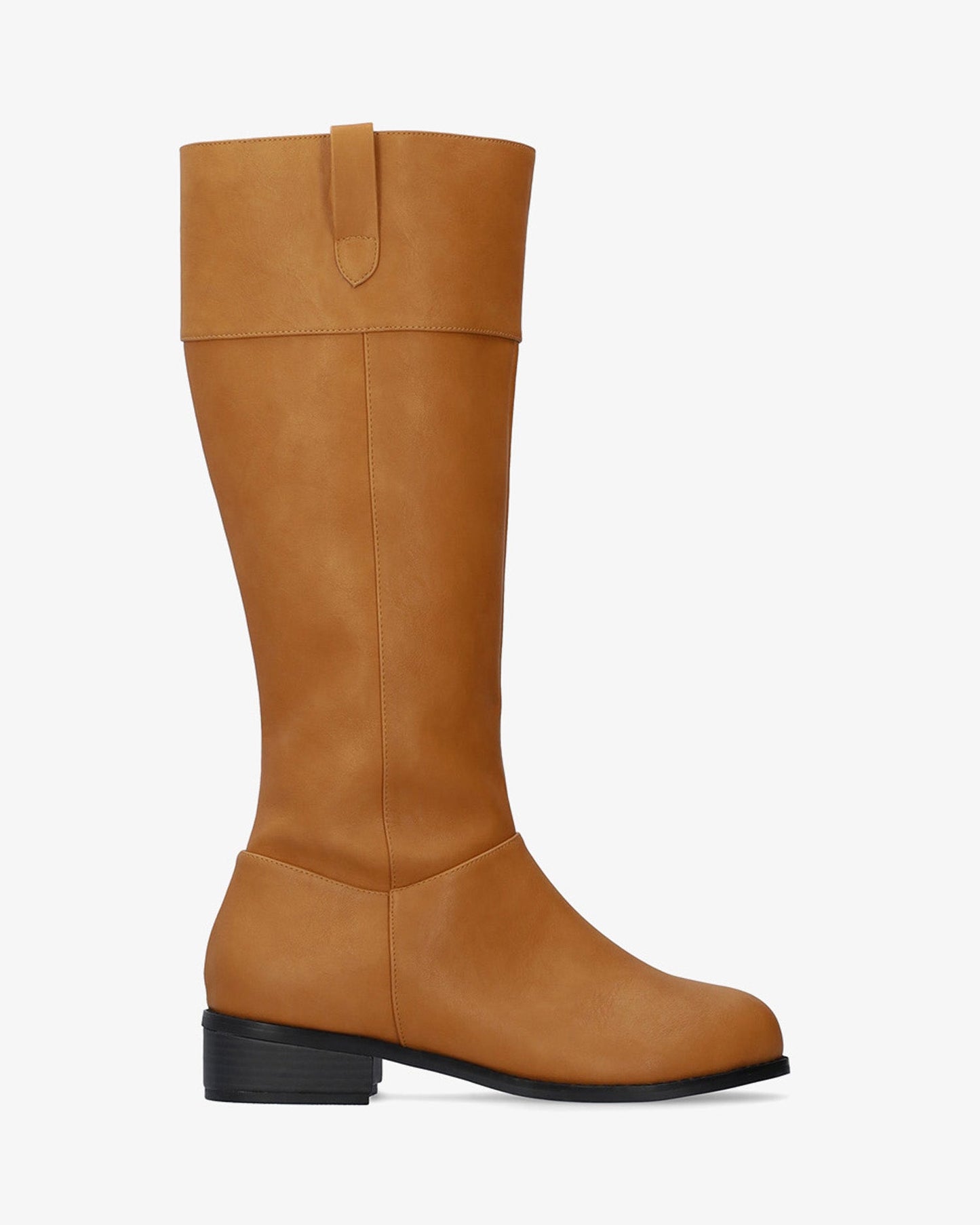 Bota alta en soft camel