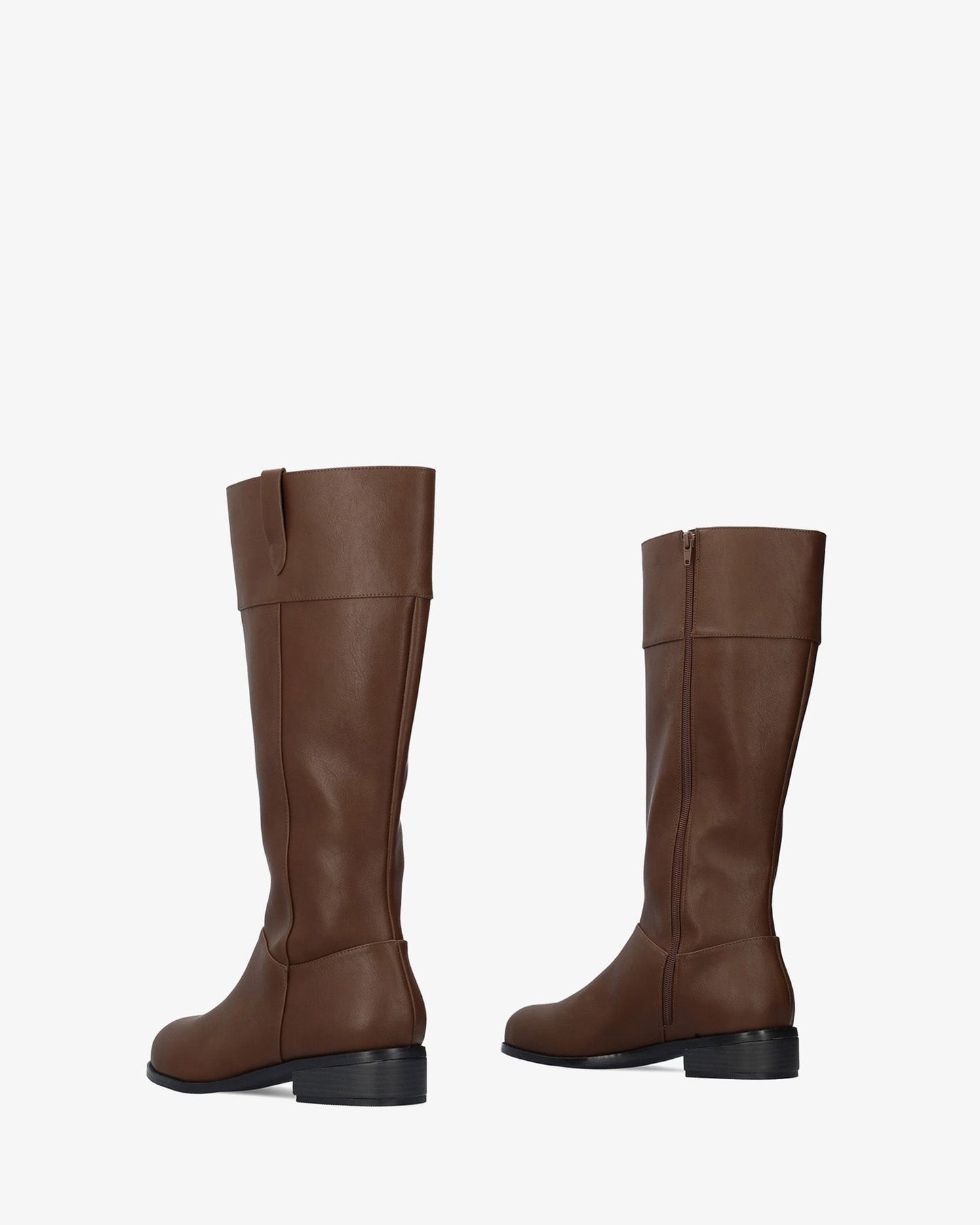 Bota alta en soft marrón