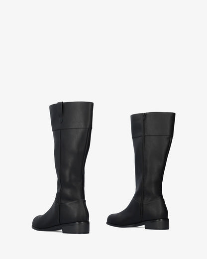 Bota alta en soft negro