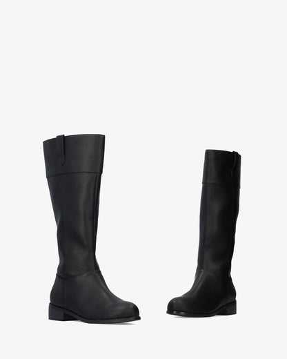 Bota alta en soft negro