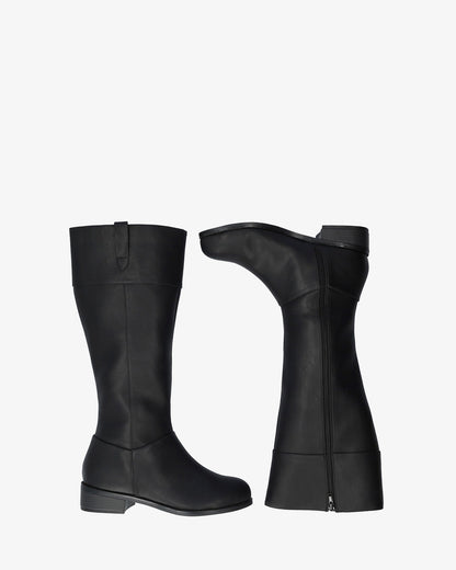 Bota alta en soft negro