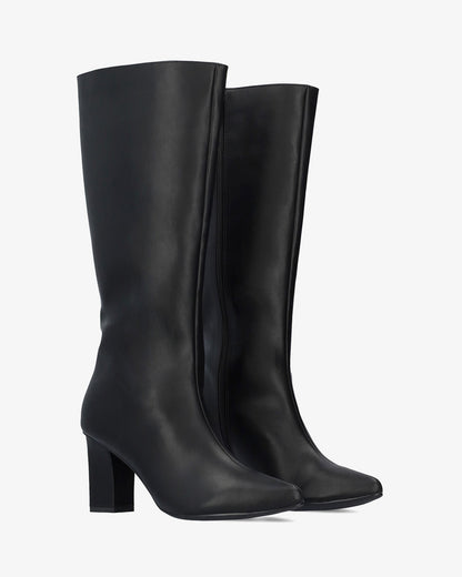 Black soft heeled boot