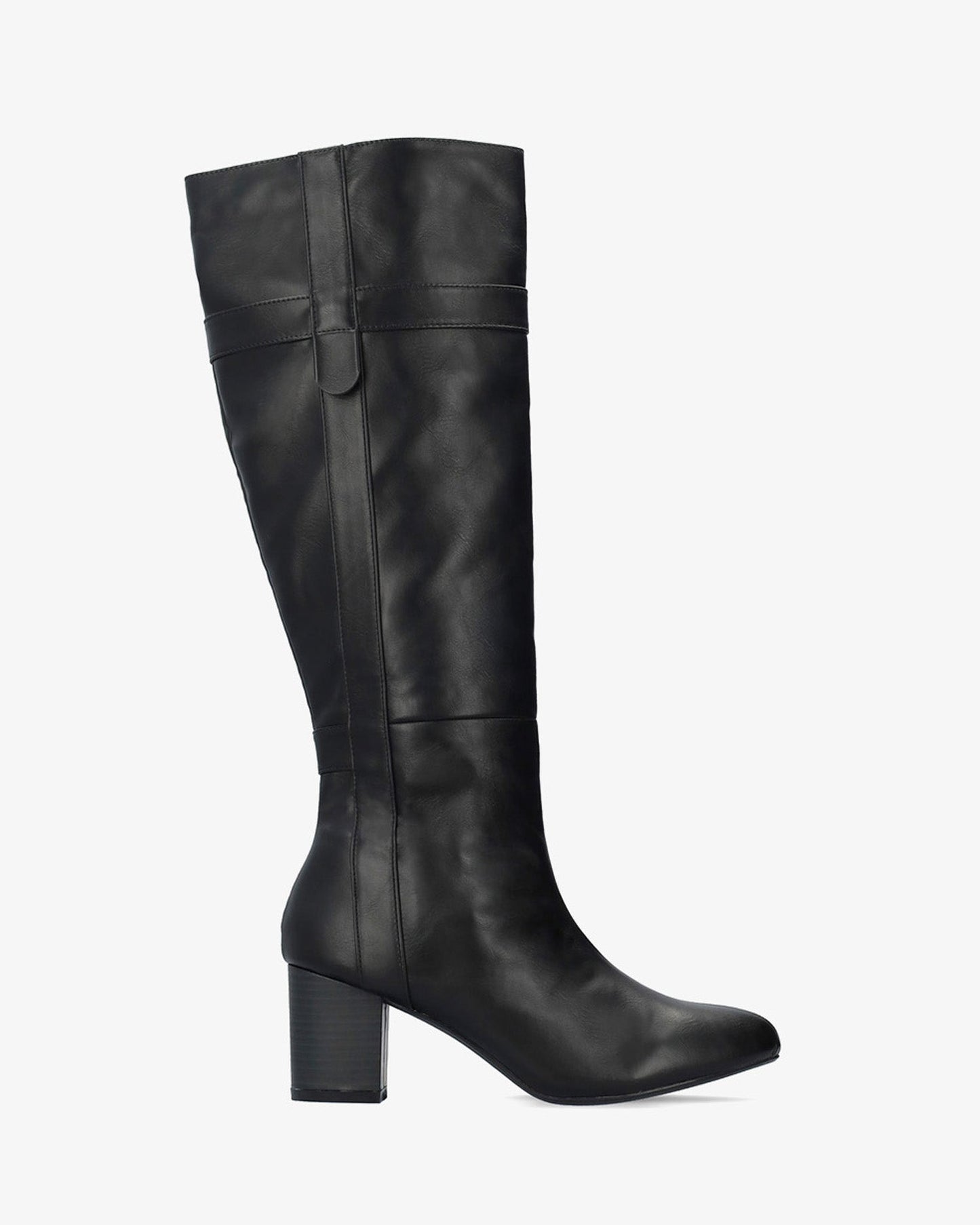 High boot in soft black