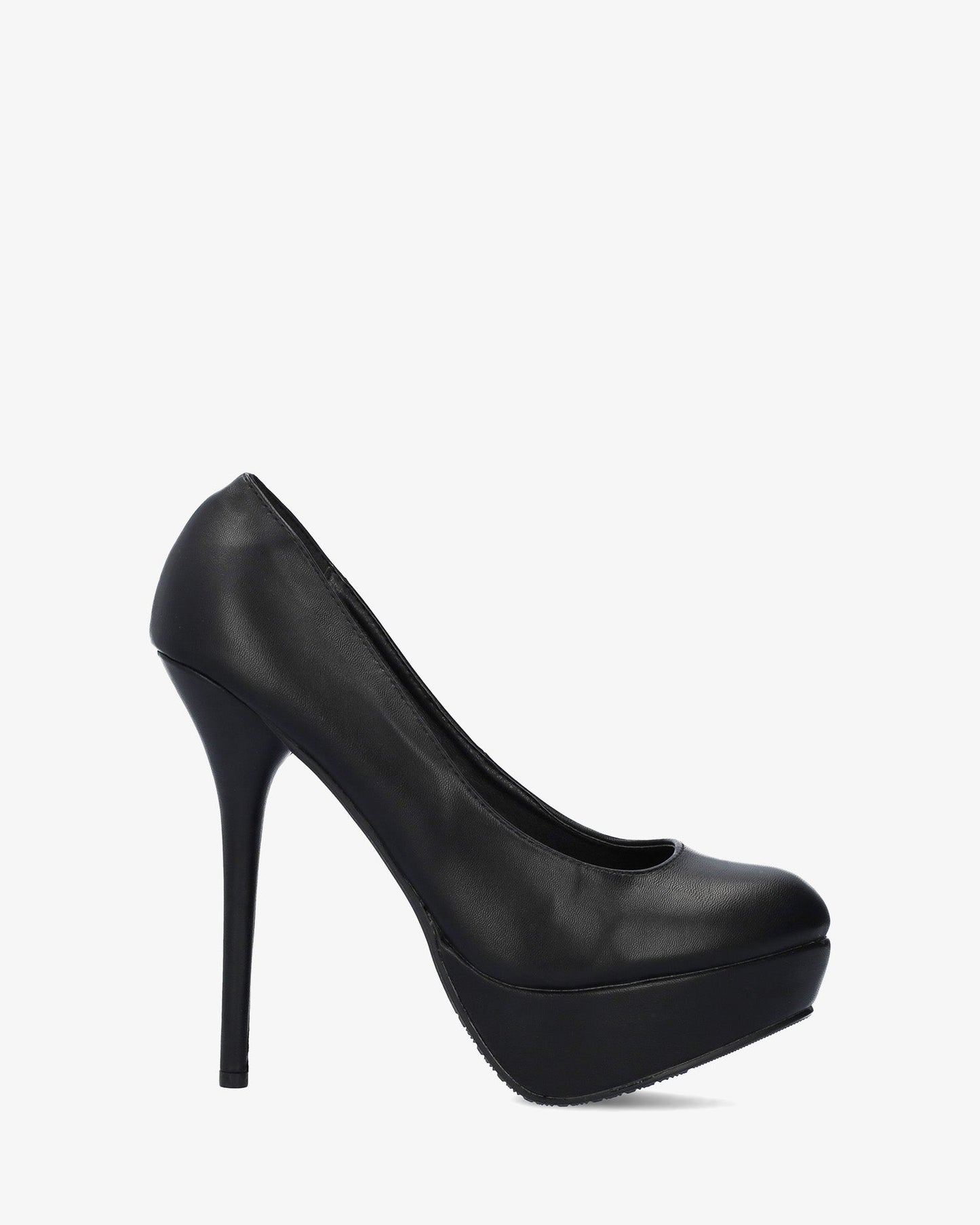 Salón soft negro con tacón de 14 cm