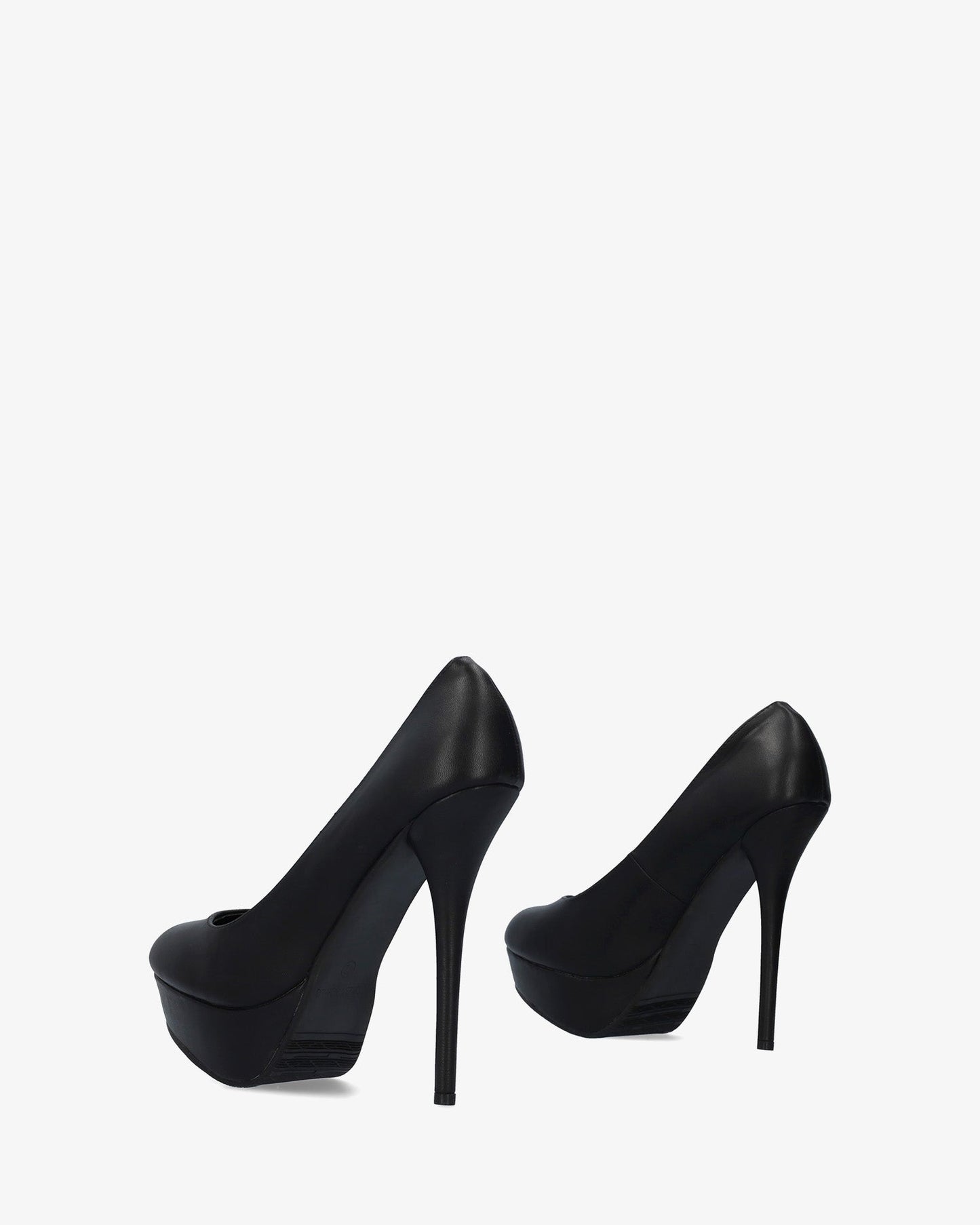 Salón soft negro con tacón de 14 cm